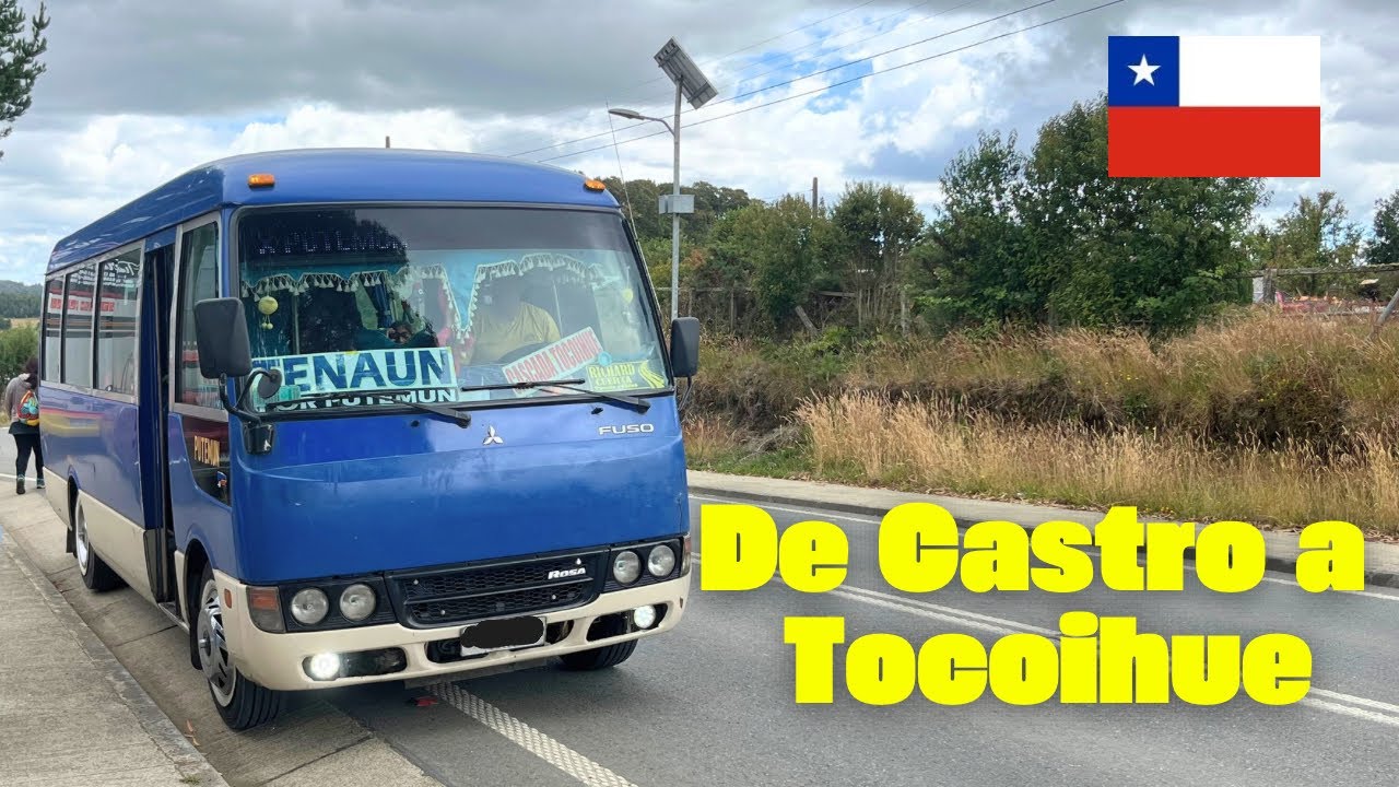 Vídeo: CHILE EN BUS - De Castro a Tocoihue, Chiloé 🇨🇱