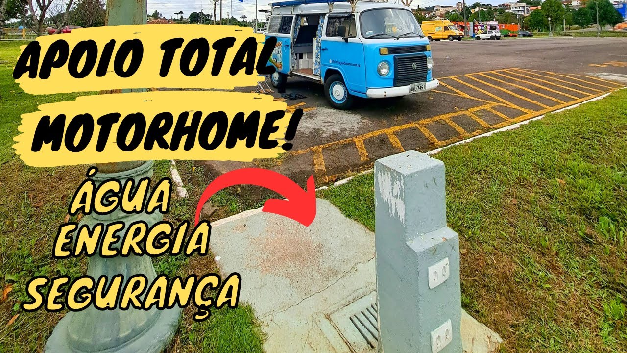 Vídeo: CIDADE COM PONTO DE APOIO PARA MOTORHOME!  ÁGUA, ENEGIA E SEGURANÇA! CASTRO PR #motorhome #viagem